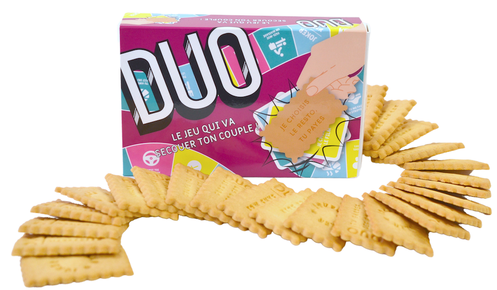 Coffret de biscuits personnalisés Saint-Valentin DUO Coffret de biscuits personnalisés Saint-Valentin DUO